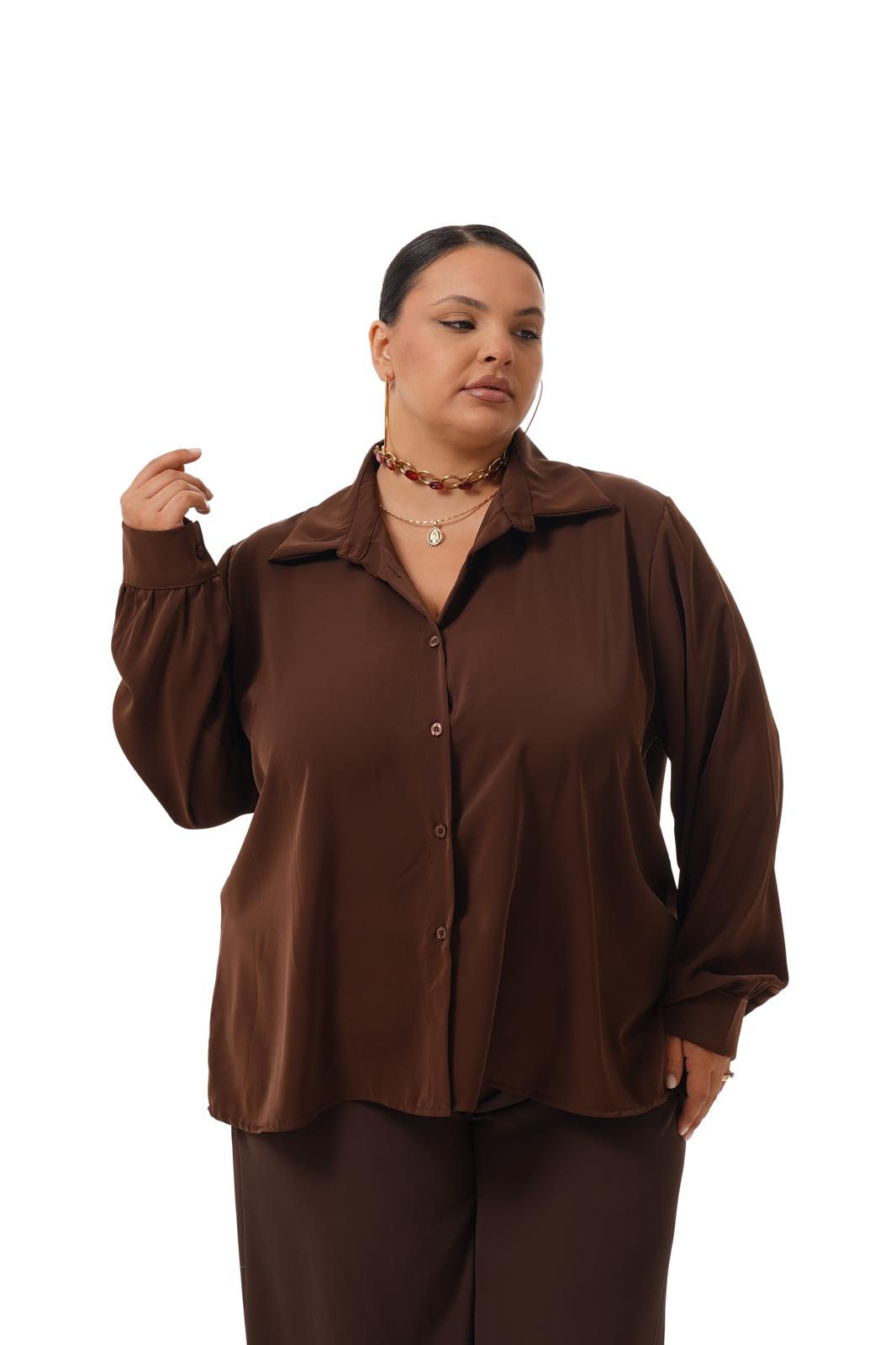 Camicia Honey Marrone