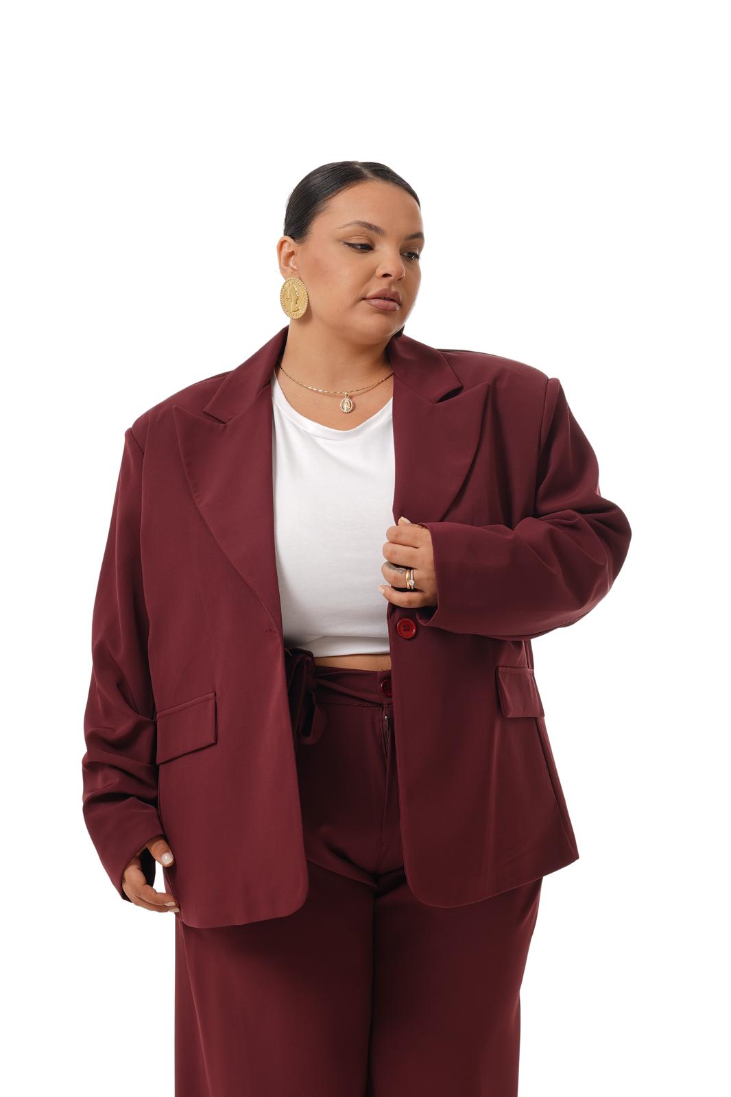 Tailleur Bridgerton Bordeaux