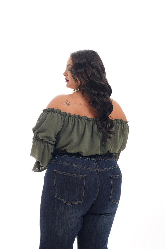 Blusa Crop Verde