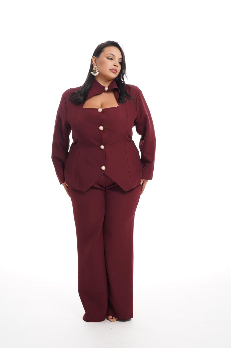 Tailleur Perla Bordeaux