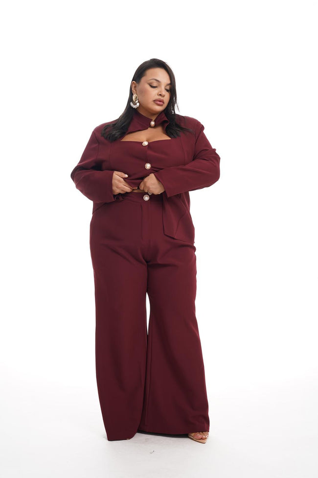 Tailleur Perla Bordeaux