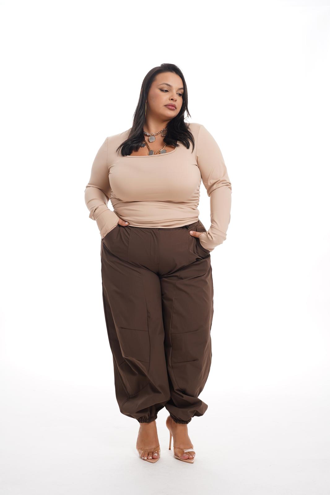 Pantalone Techno Marrone