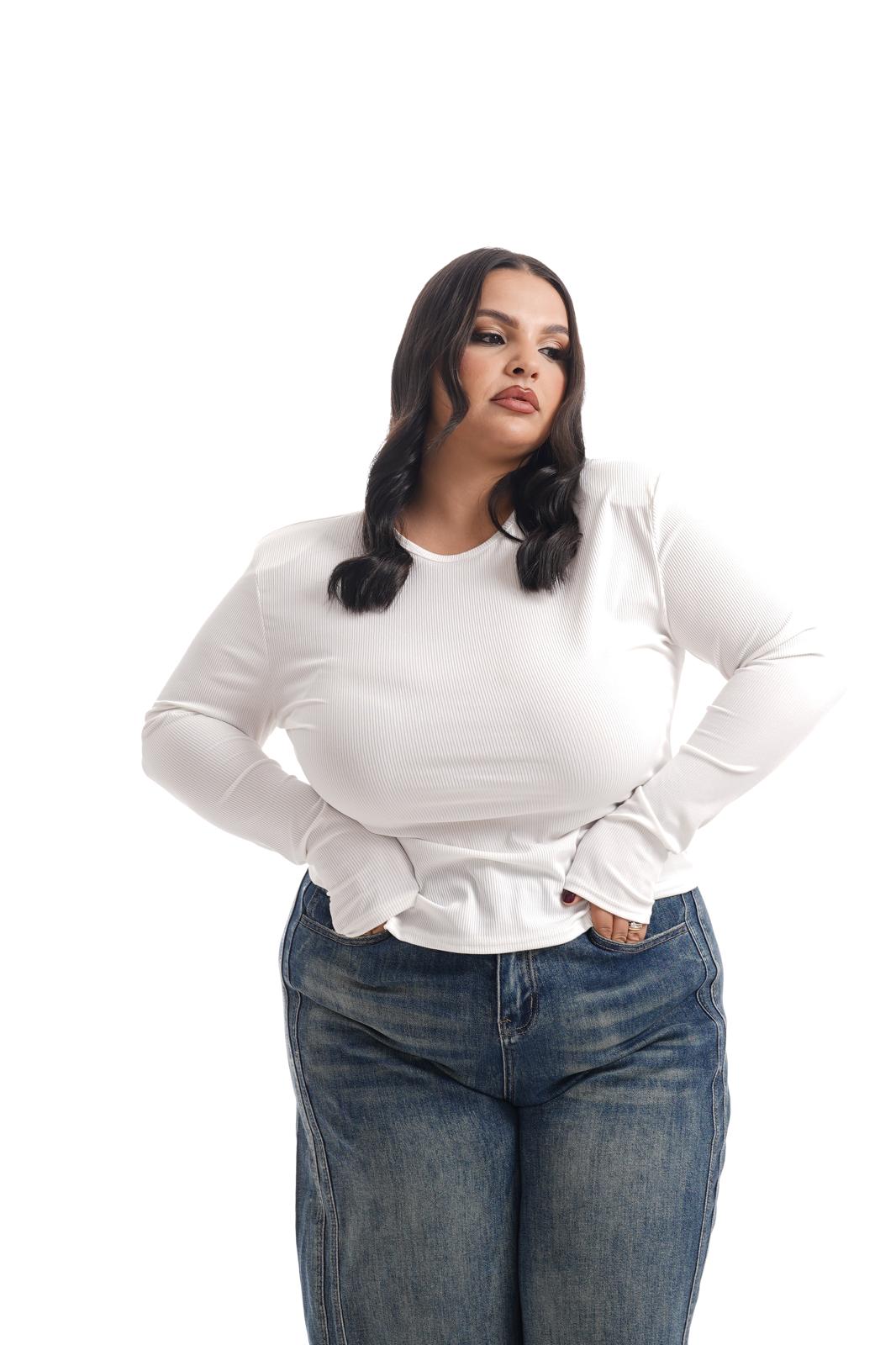 Maglia A Costine Con Spalline