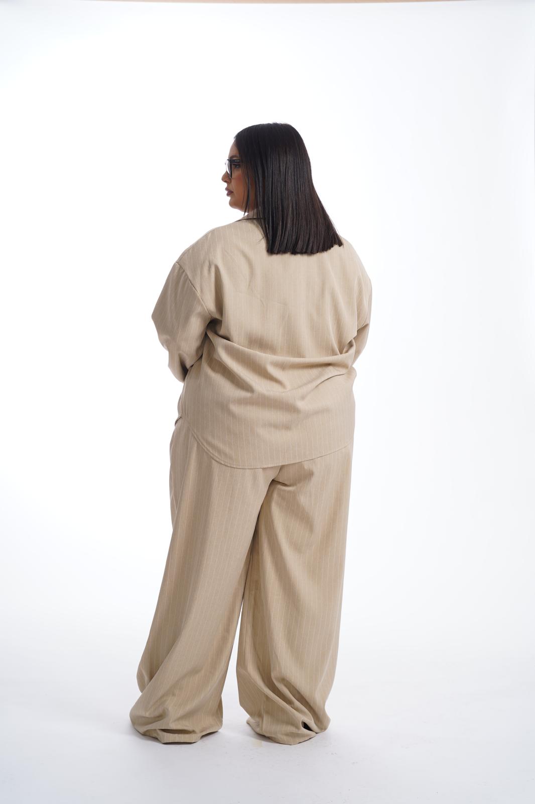 Coordinato Venere Gessato beige