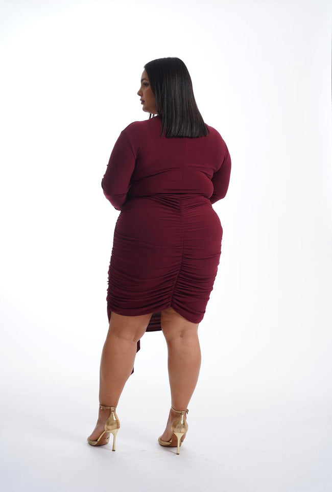 Abito Sharon Bordeaux