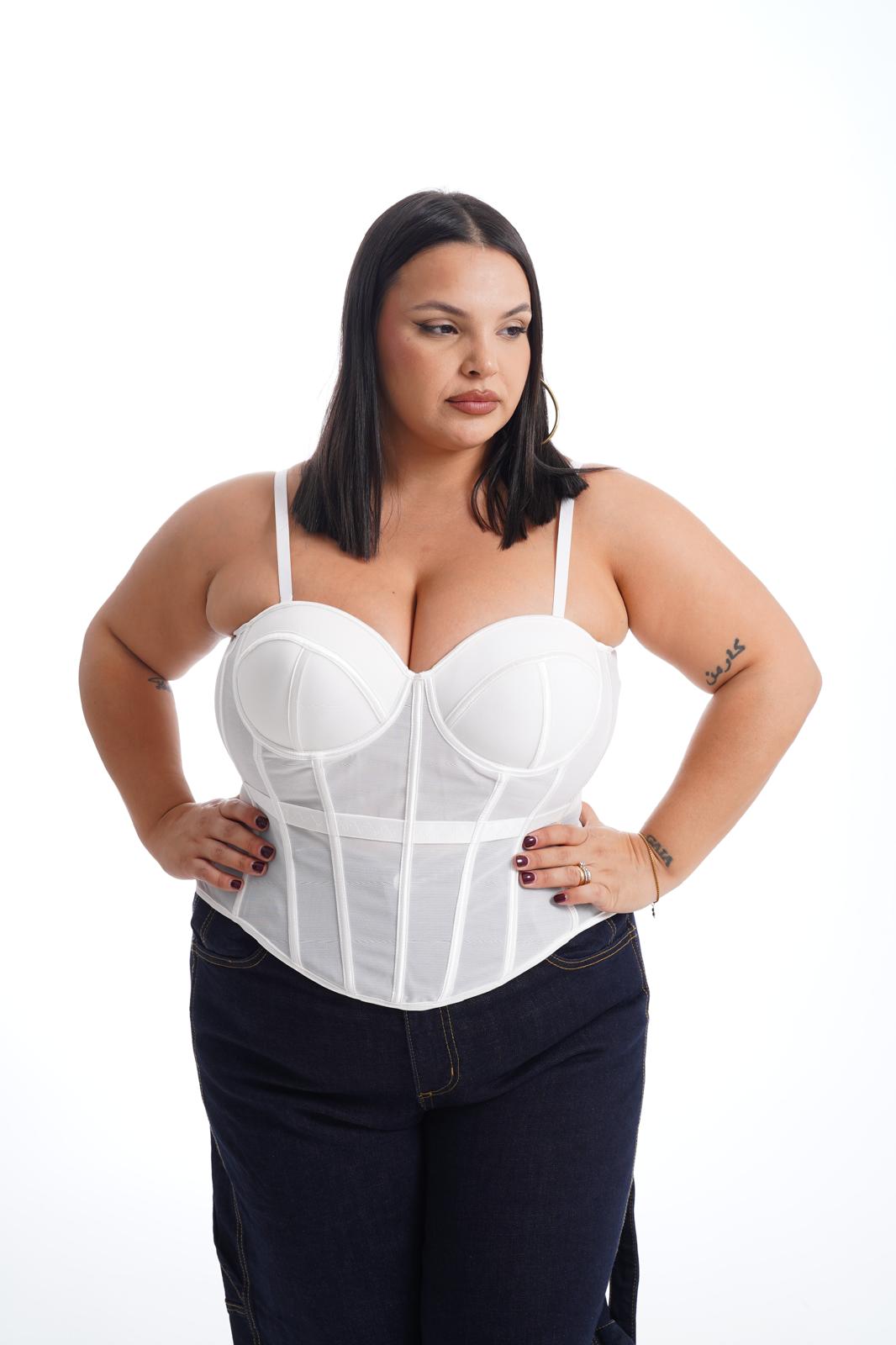 Corsetto Steccato Bianco
