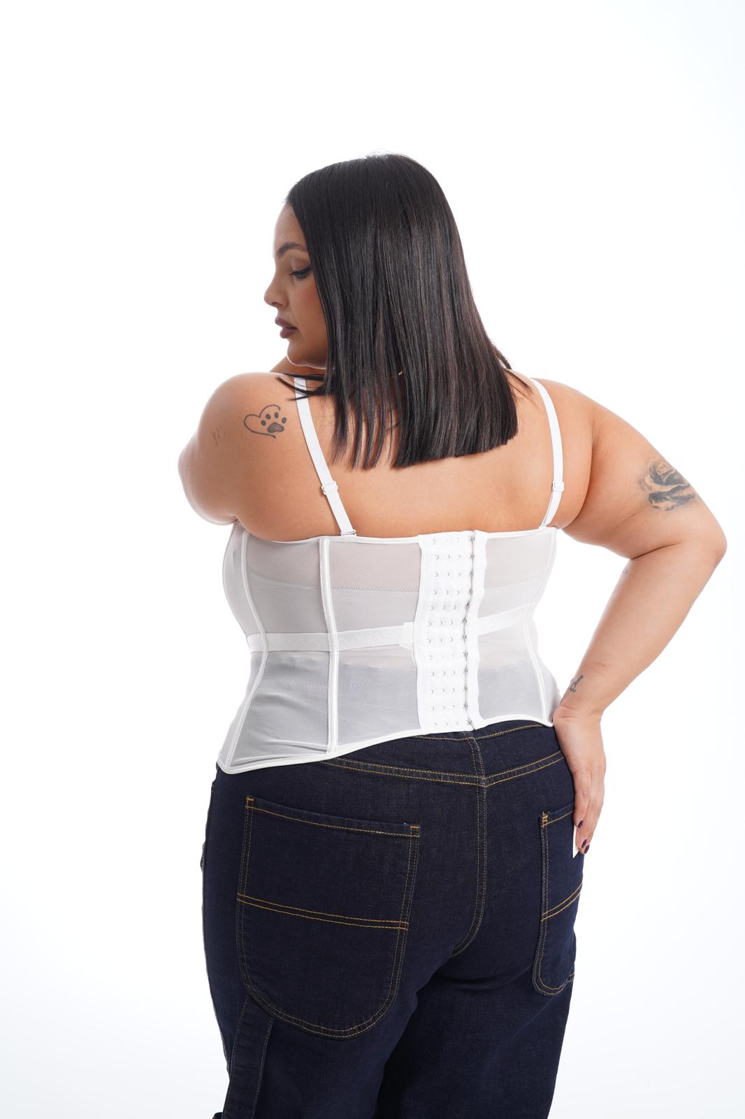 Corsetto Steccato Bianco