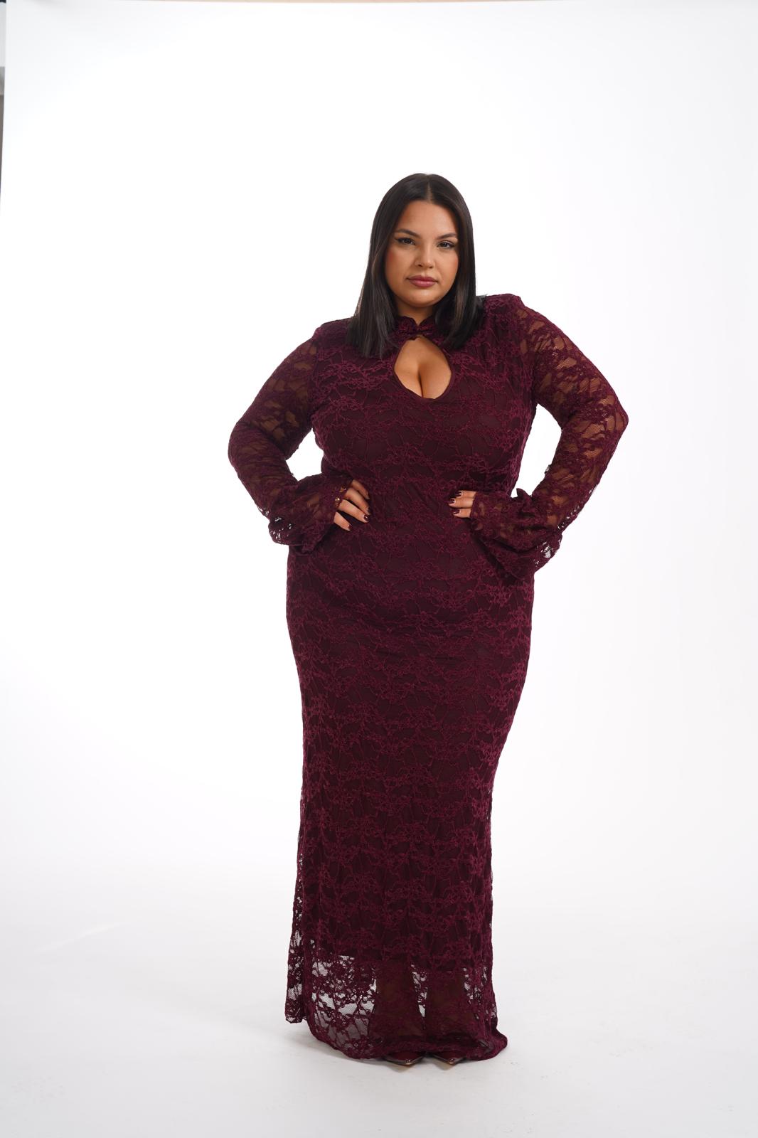 Dress Moncheri Bordeaux