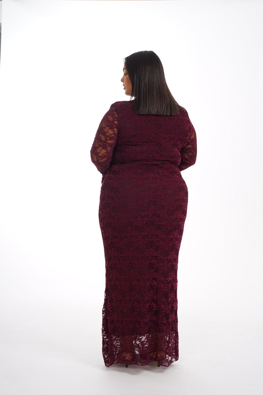 Dress Moncheri Bordeaux