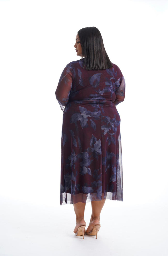 Dress Flower Bordeaux