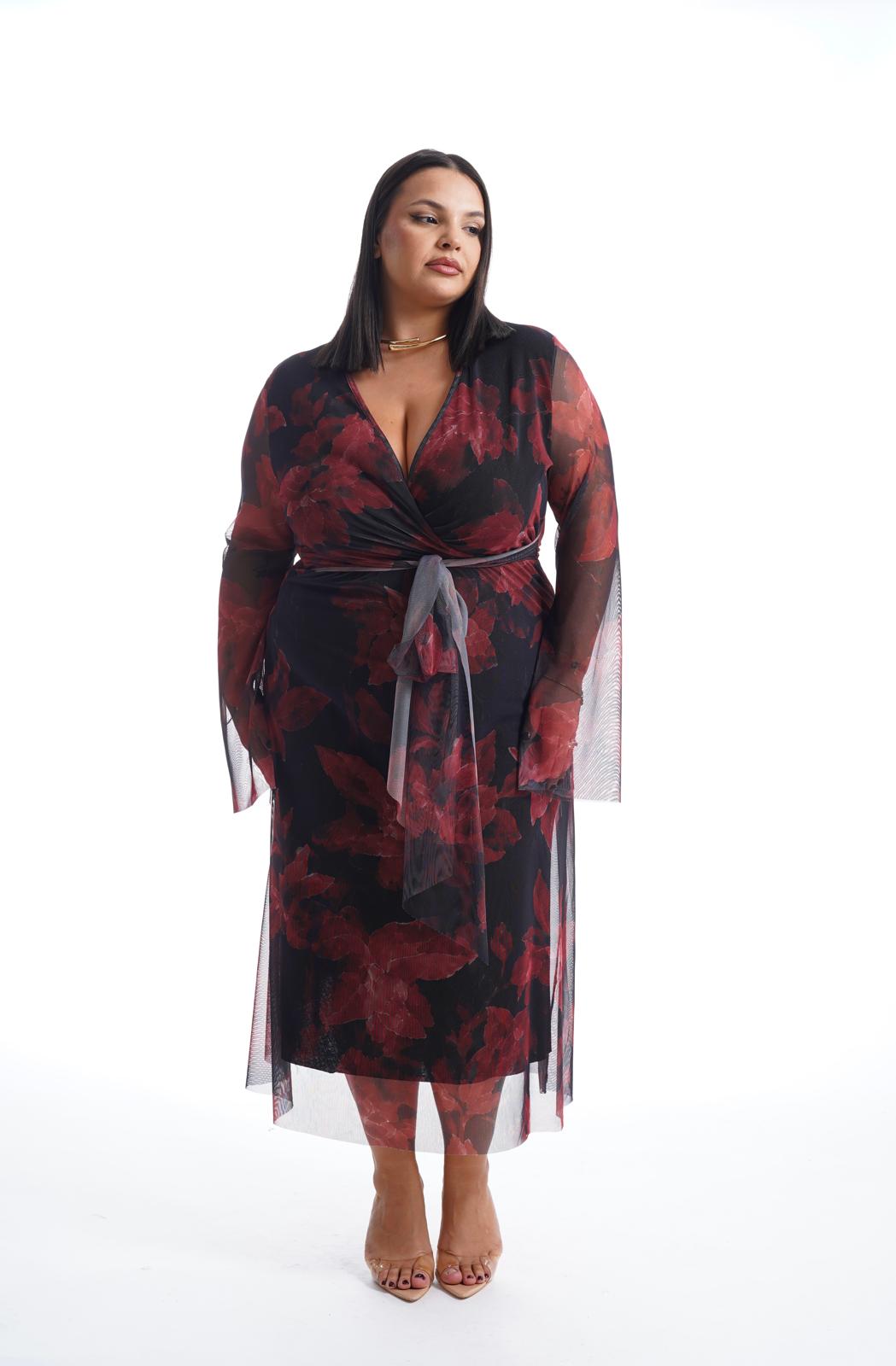 Dress Flower Rosso