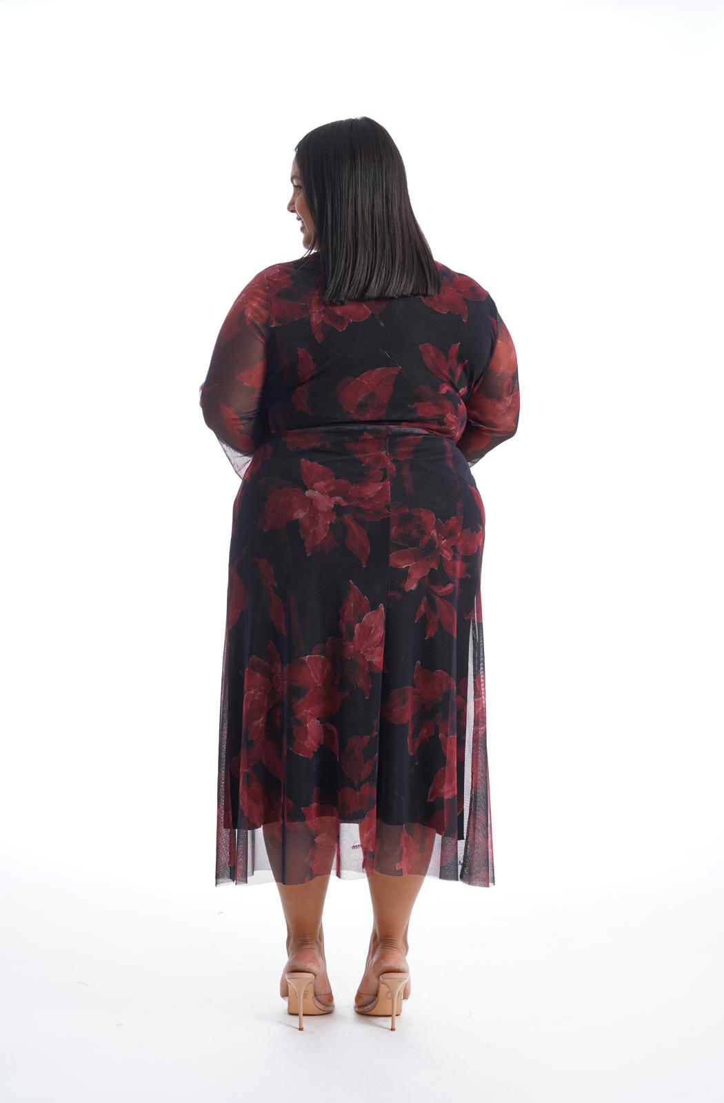 Dress Flower Rosso