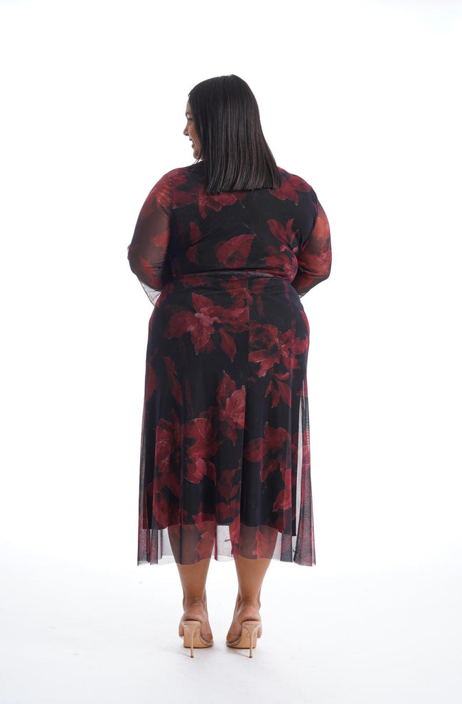 Dress Flower Rosso