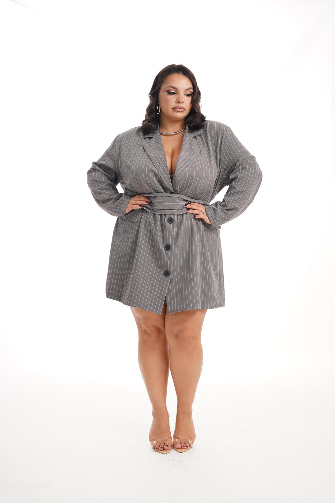 Abito Empire Grigio