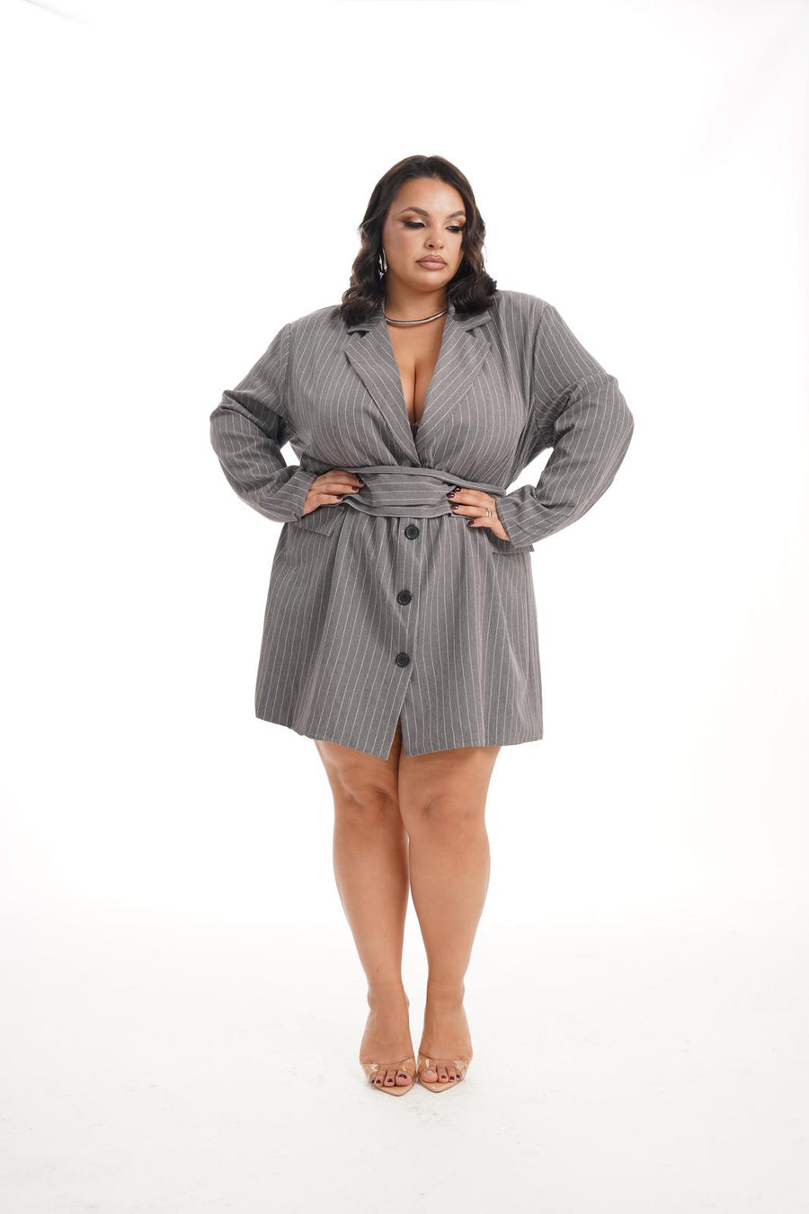 Abito Empire Grigio