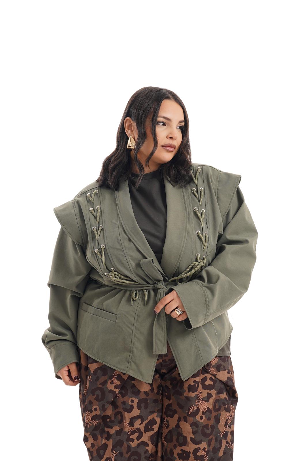 Trench Crop Treccia Verde