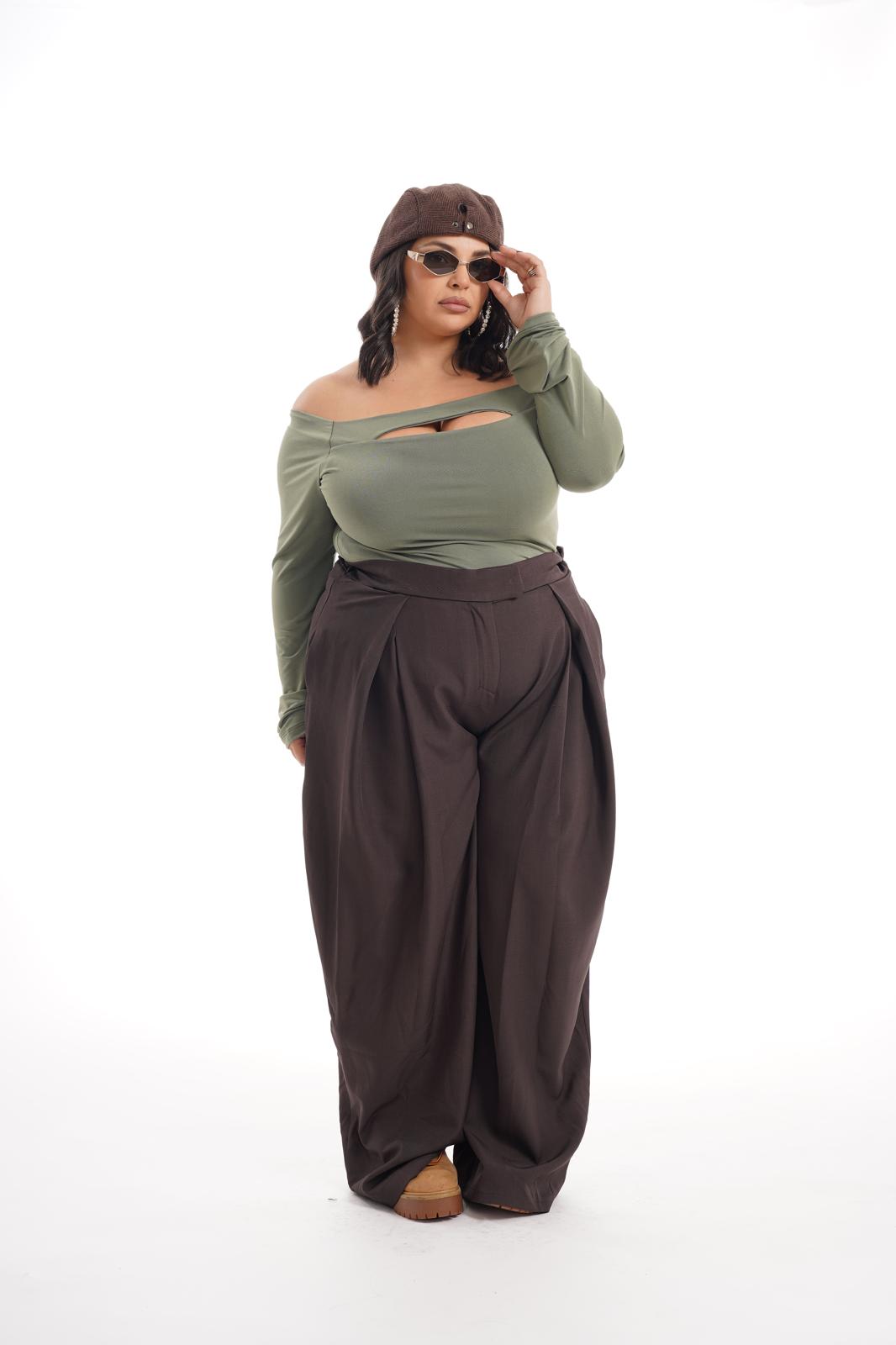 Pantalone Victoria Marrone