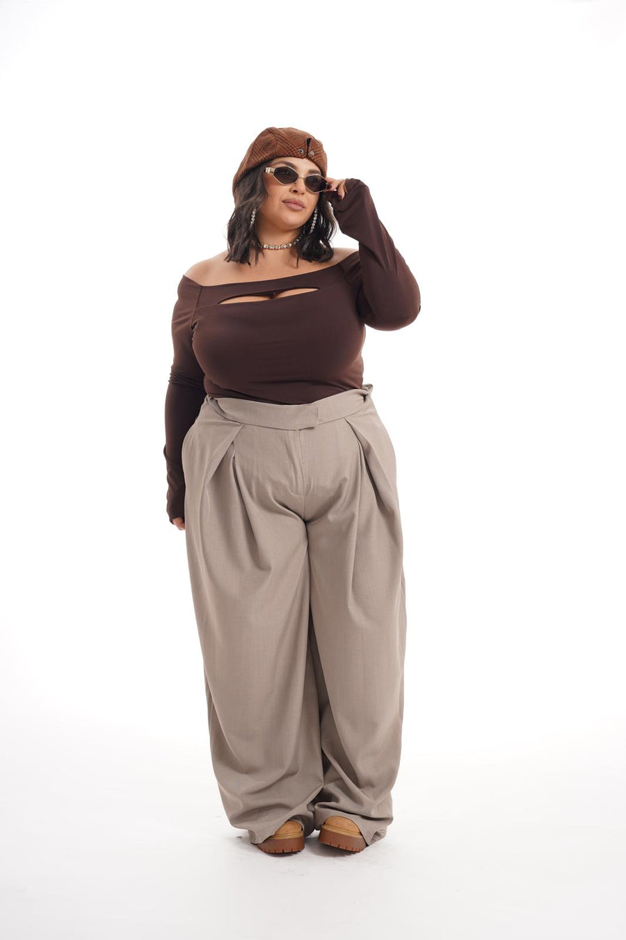 Pantalone Victoria Tortora