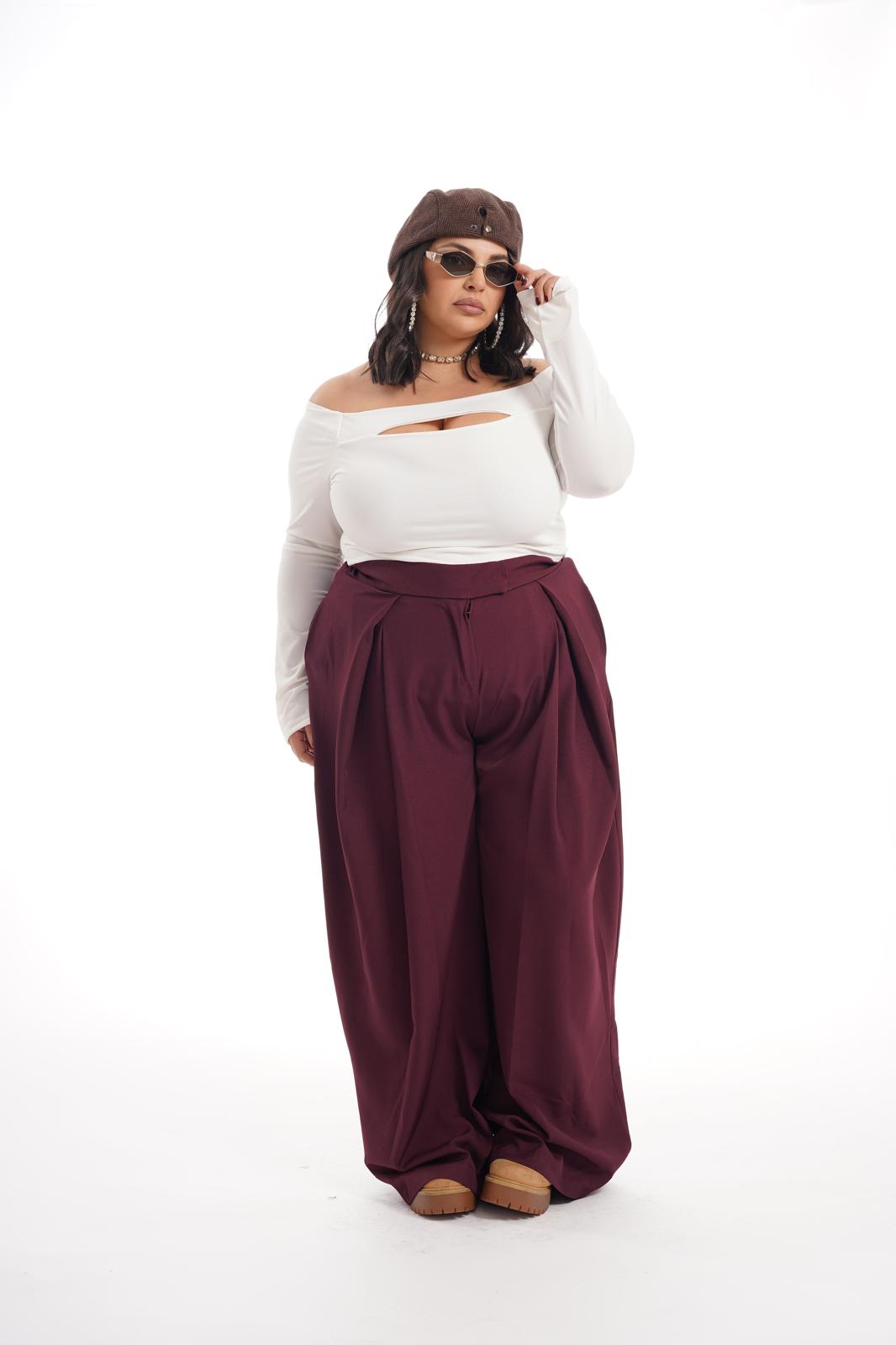 Pantalone Victoria Bordeaux