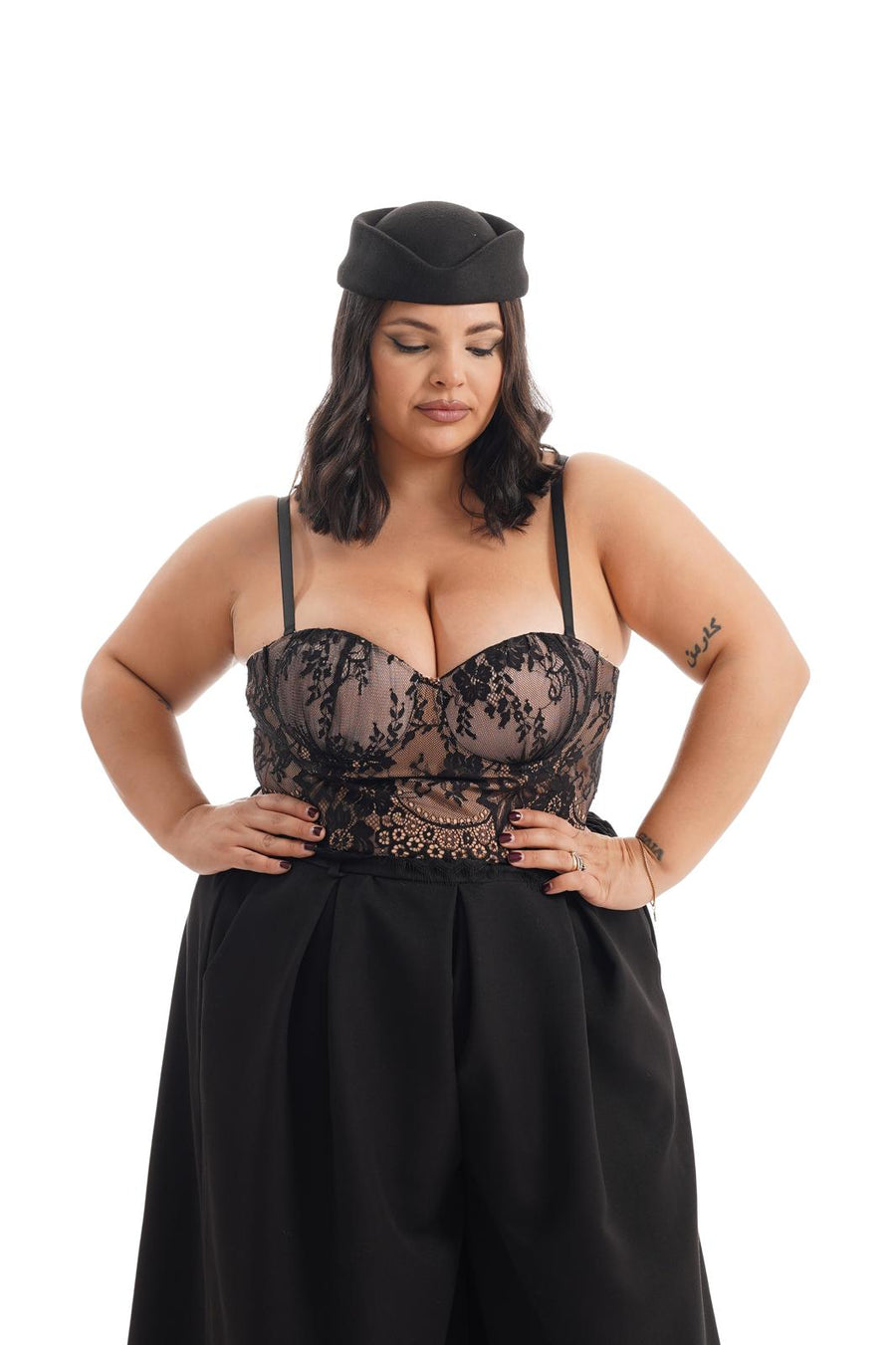 Corsetto Merletto Nero