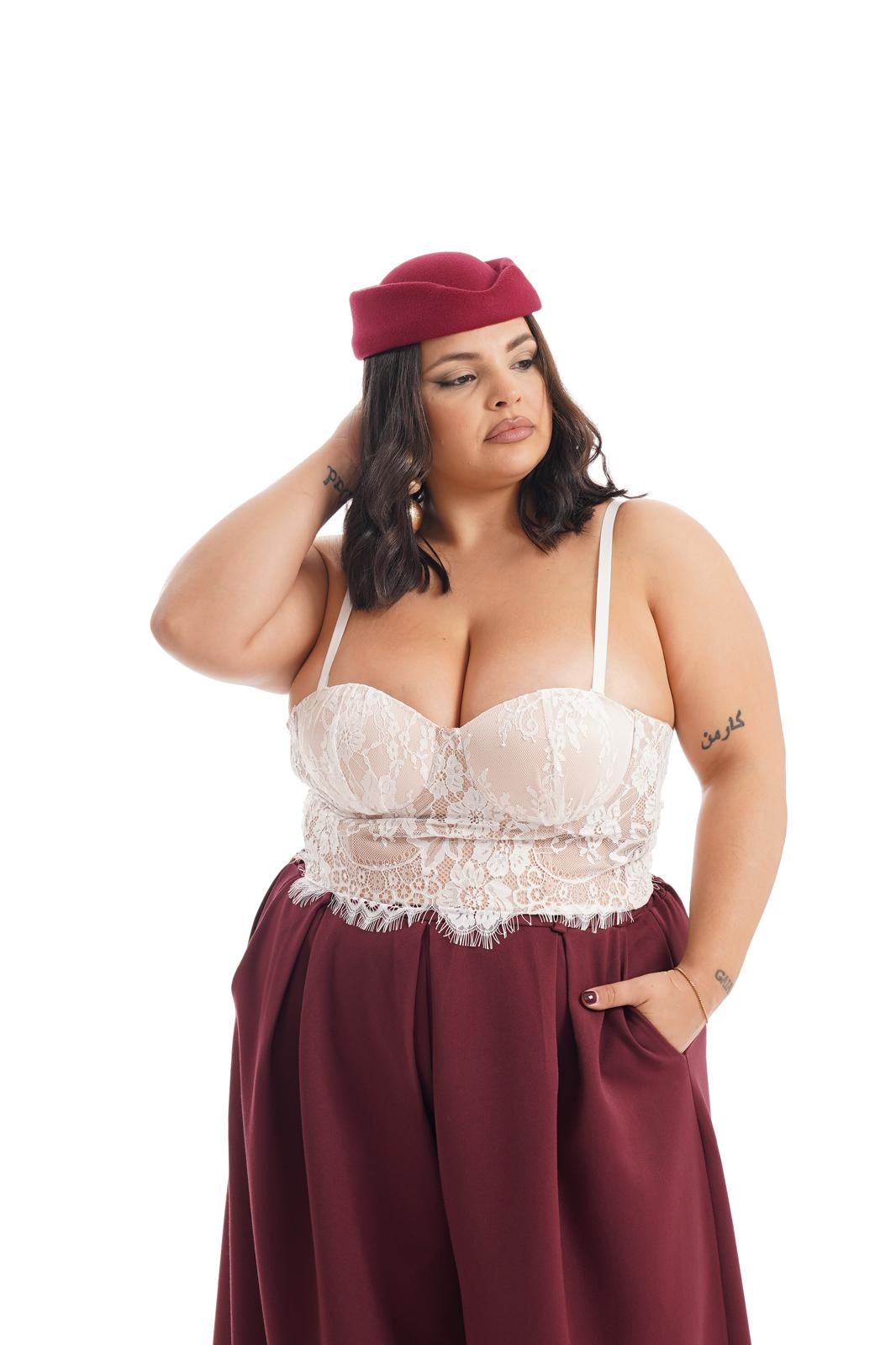 Corsetto Merletto Bianco
