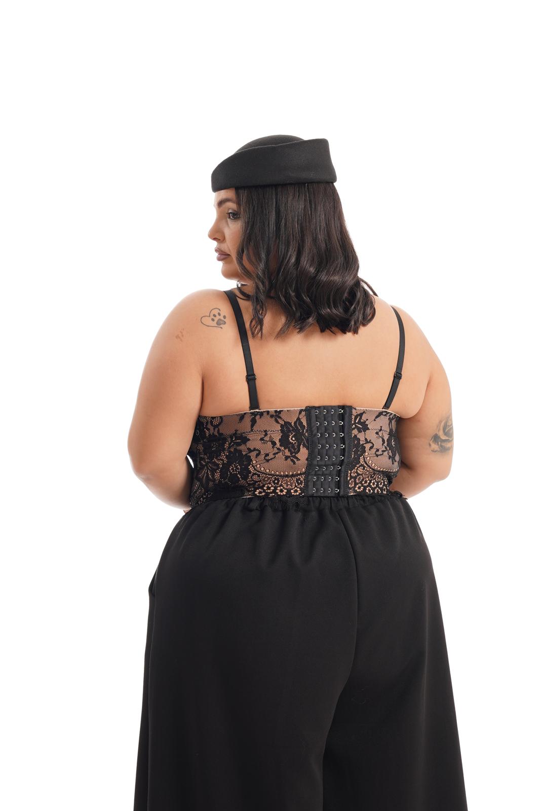 Corsetto Merletto Nero