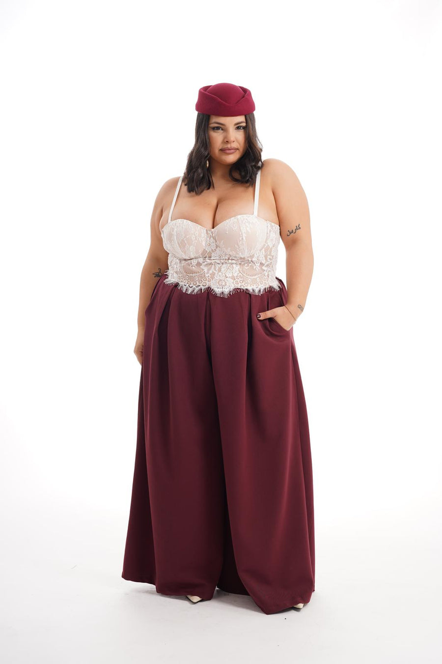 Pantalone Falena Bordeaux