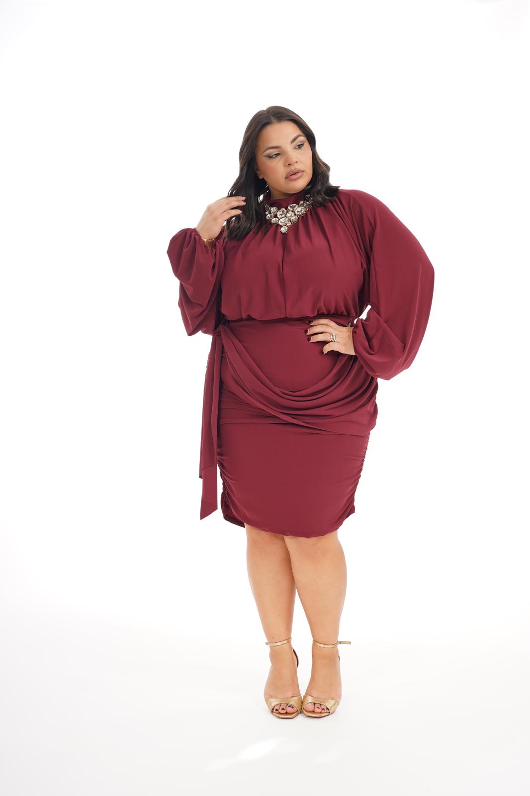 Dress Marty Bordeaux