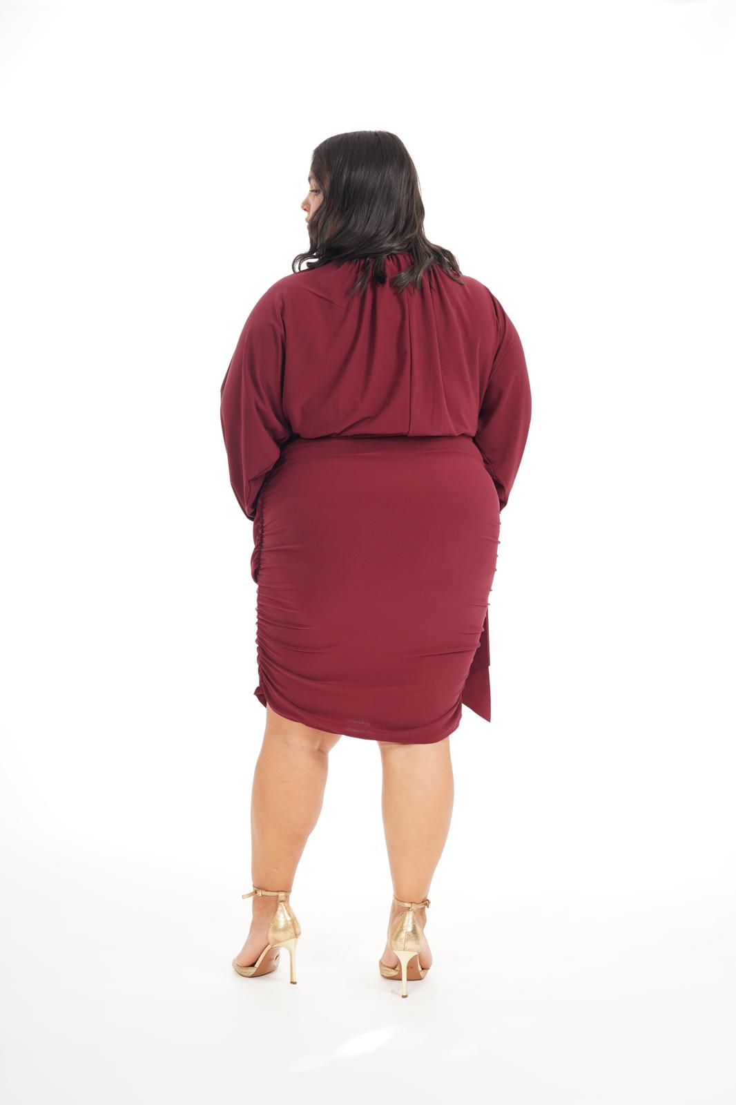 Dress Marty Bordeaux