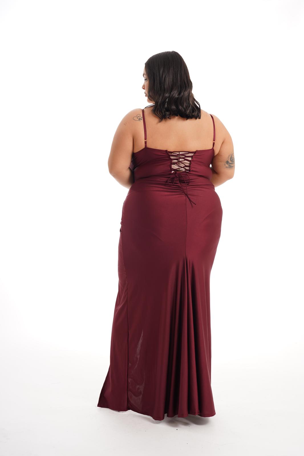 Dress Naomi Bordeaux
