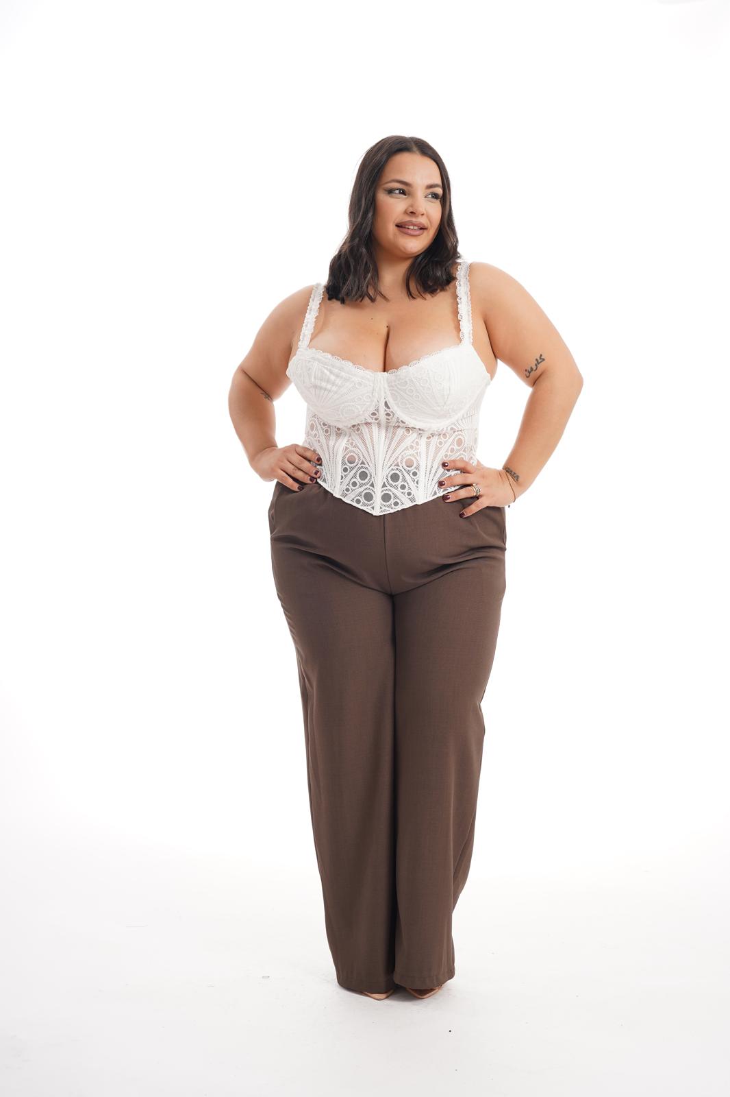 Pantalone Elastic Marrone