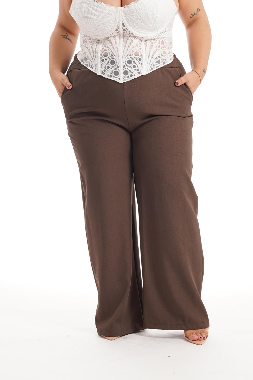 Pantalone Elastic Marrone