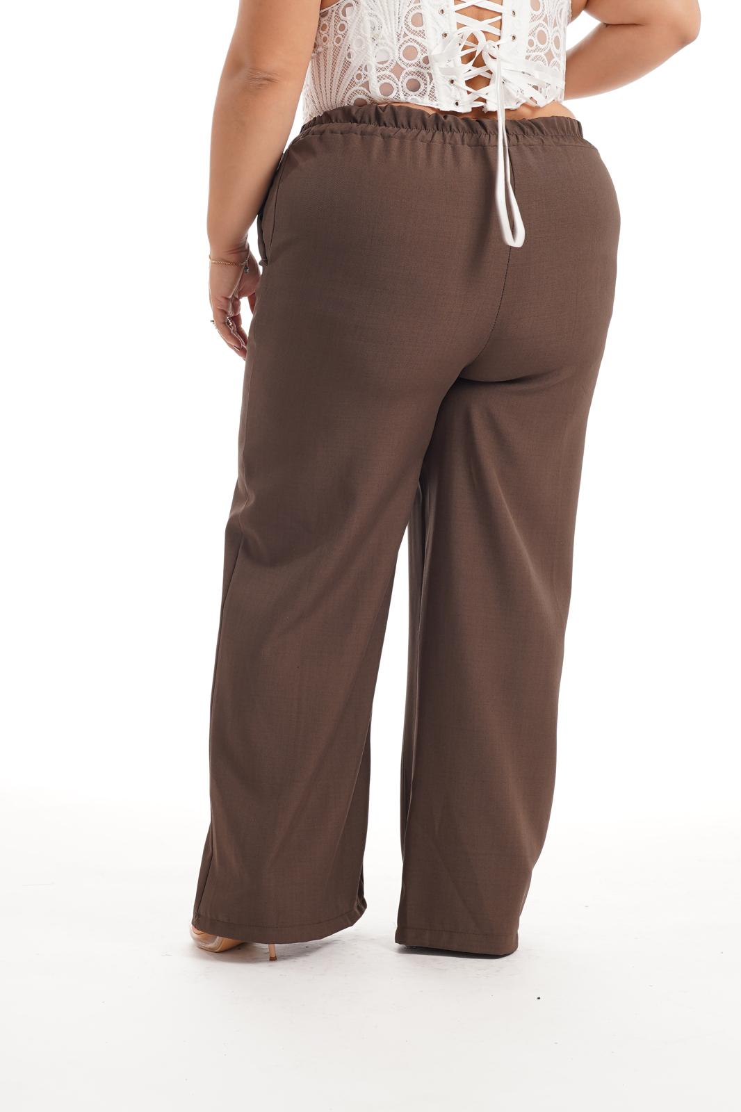 Pantalone Elastic Marrone