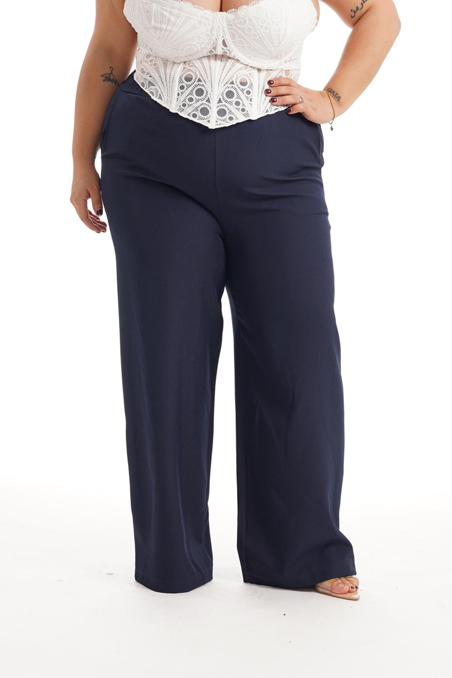 Pantalone Elastic Blu