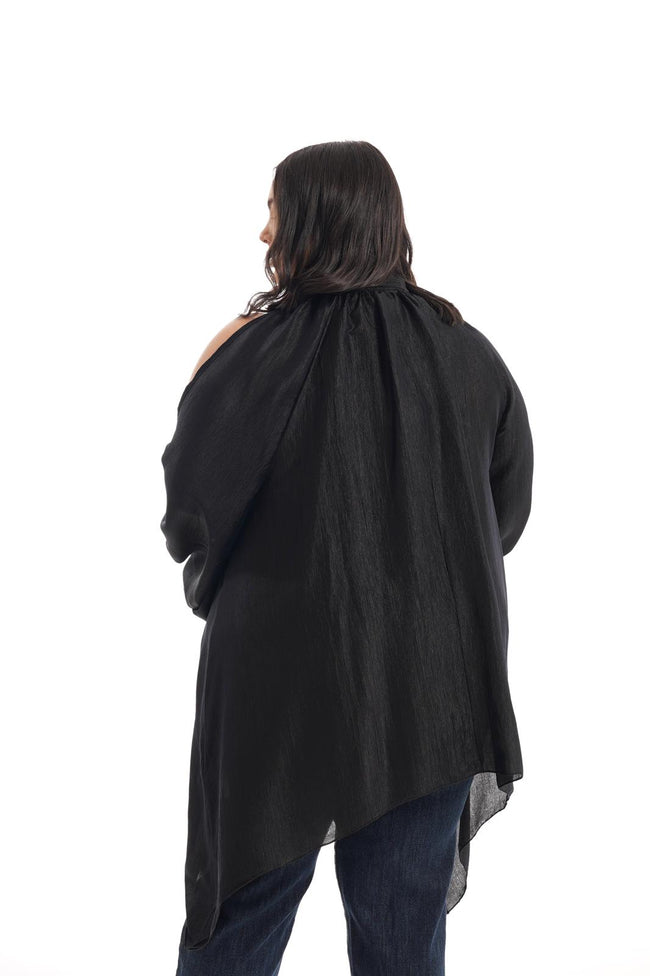Blusa Acetata Nera