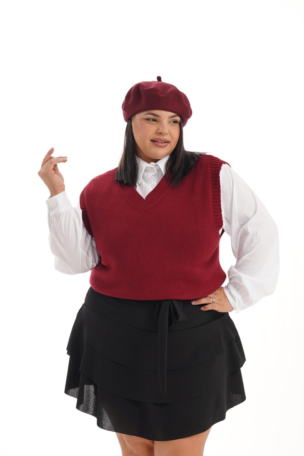 Gilet Mila Bordeaux