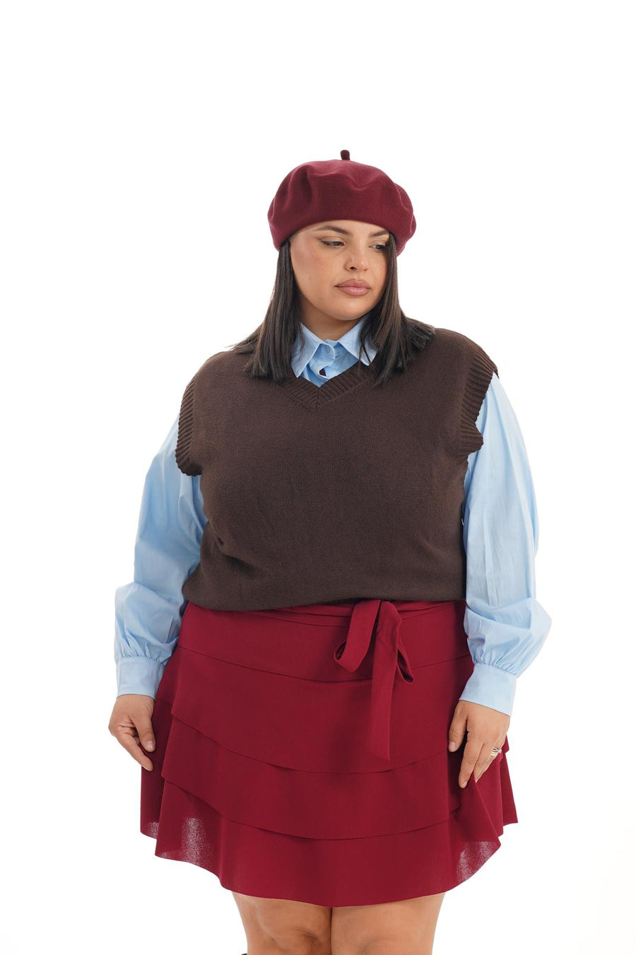 Gilet Mila Marrone