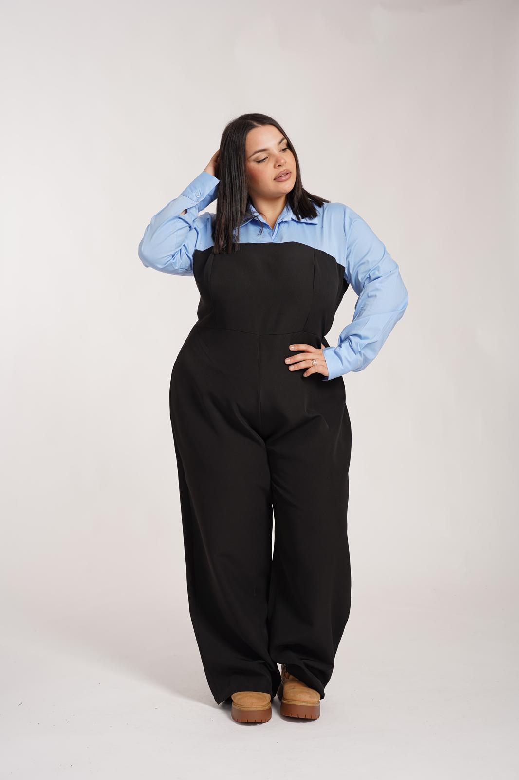 Tutone Camicia Azzurra\Nero