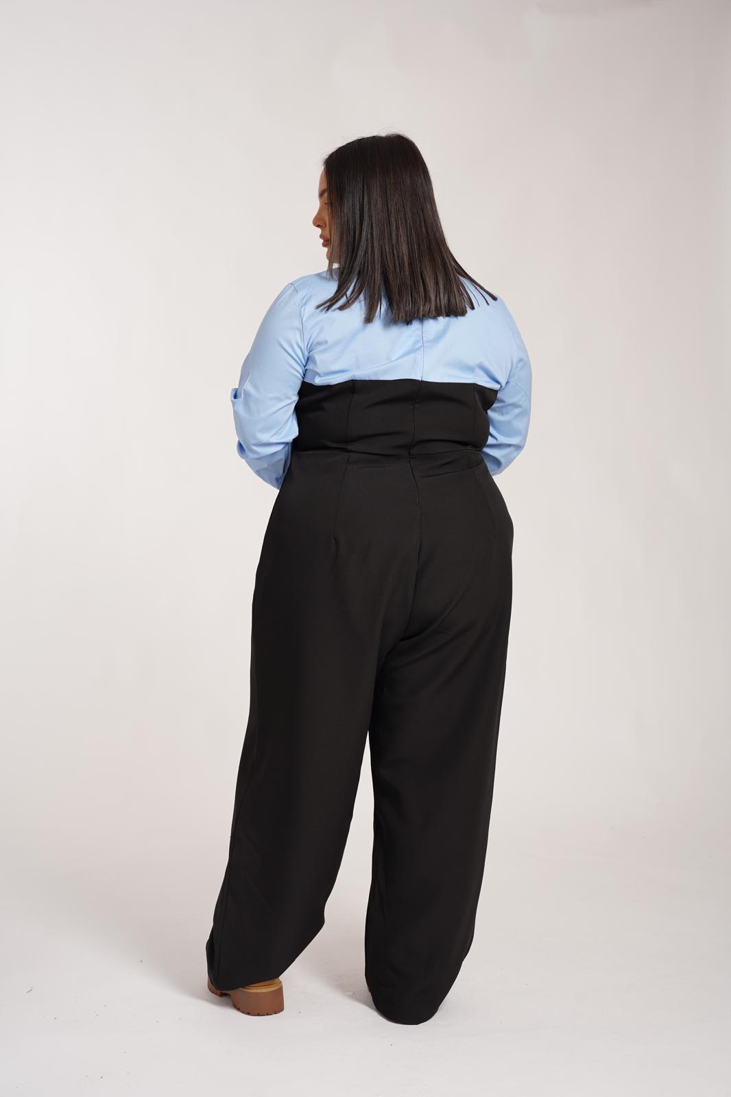 Tutone Camicia Azzurra\Nero