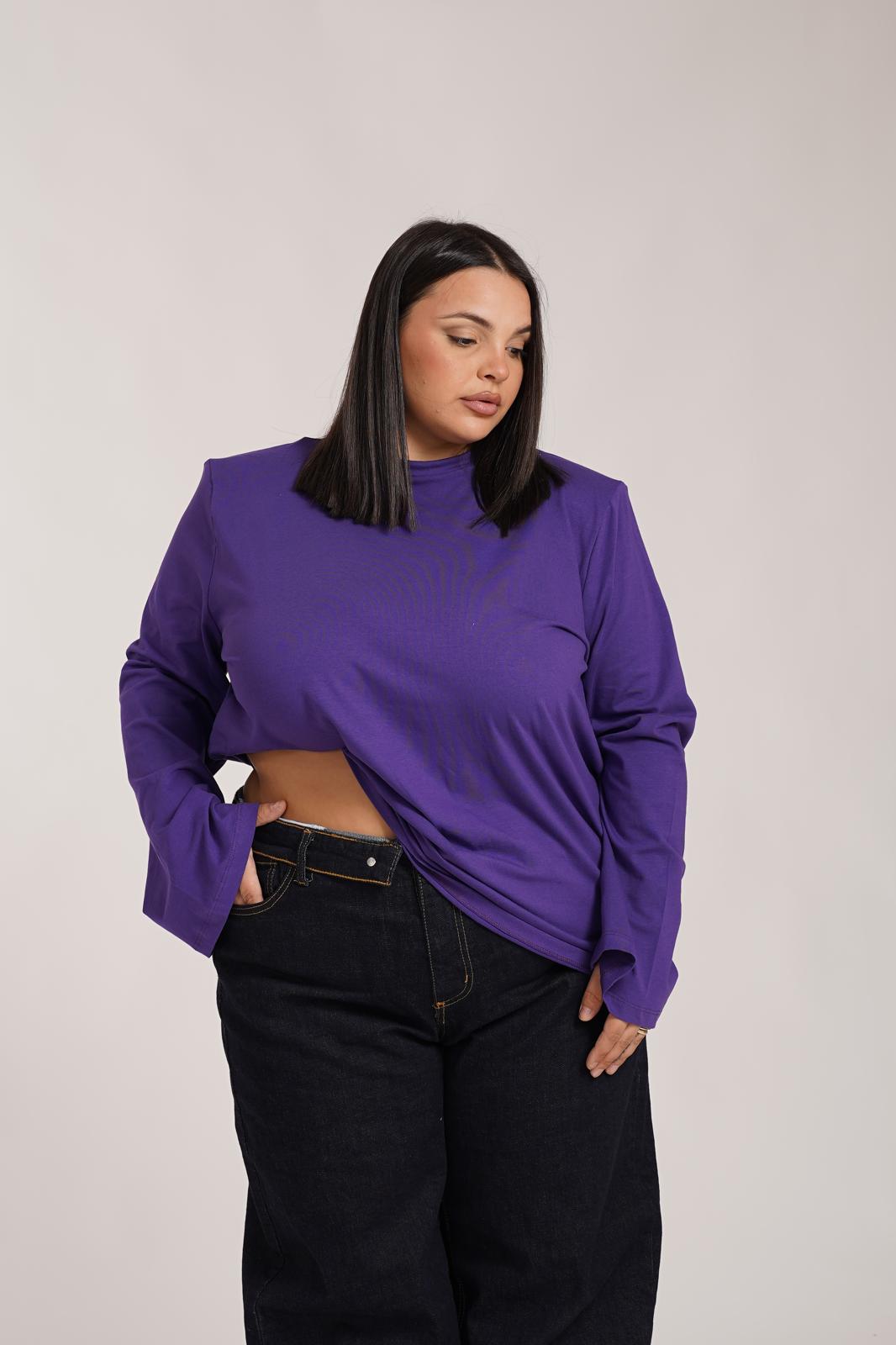 Maglia Con Spalline Just West Viola