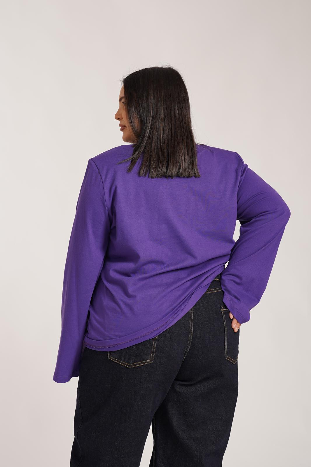 Maglia Con Spalline Just West Viola