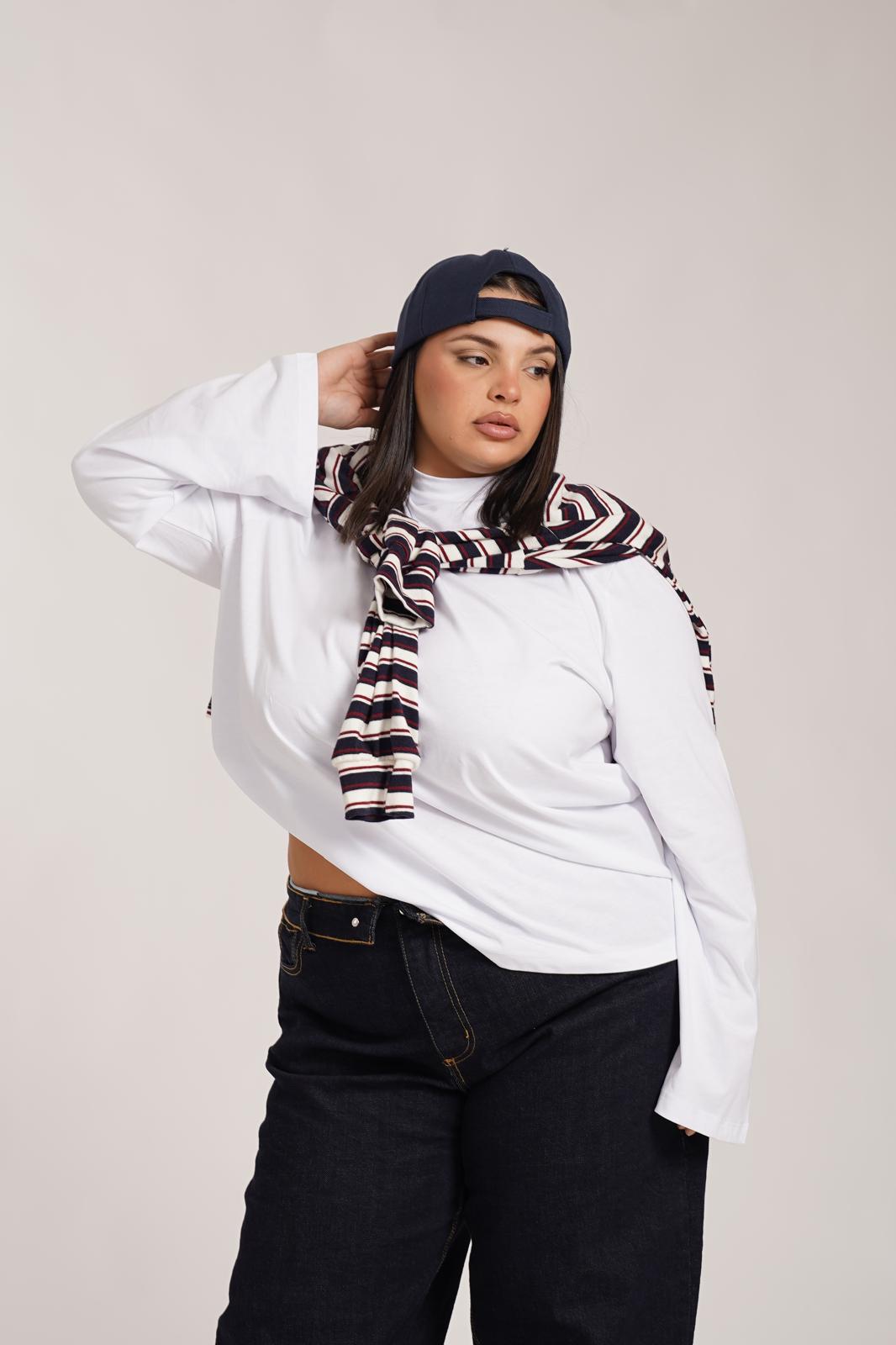 Maglia Con Spalline Just West Bianca