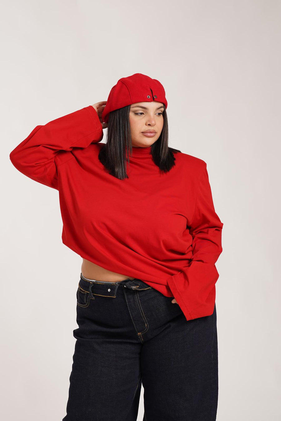 Maglia Con Spalline Just West Rossa