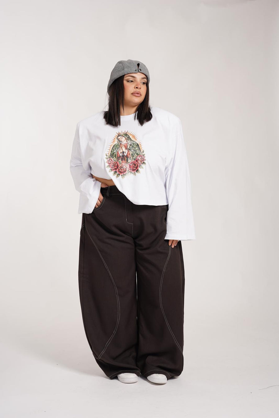 Pantalone Line Marrone